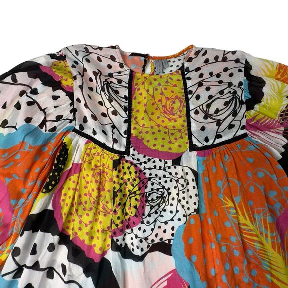 ANTHROPOLOGIE Blank London Floral Patchwork Blouse Top Size XS - Picture 4 of 10